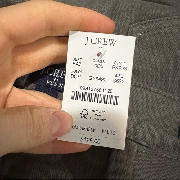 J crew dusty charcoal Slim-fit garment-dyed five-pocket pant - Picture 6 of 6